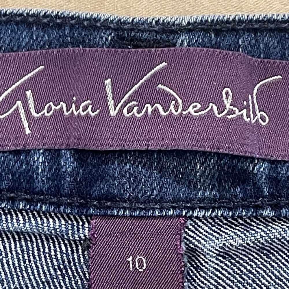 Gloria Vanderbilt AMANDA RETRO WOMENS SIZE 10 Dark Blue Jeans - Picture 6 of 9